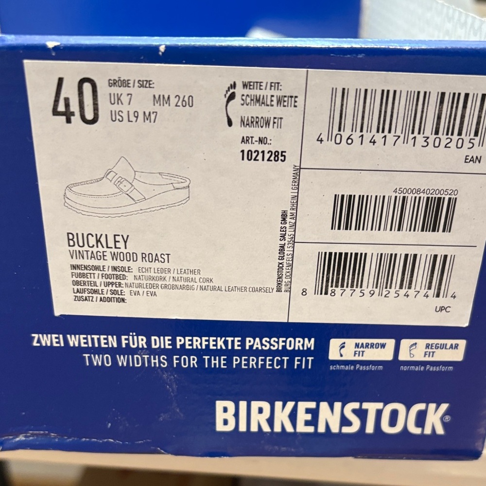 Birkenstock Women's  Brown Leather Slip-On Clog with Buckle - Picture 3 of 7